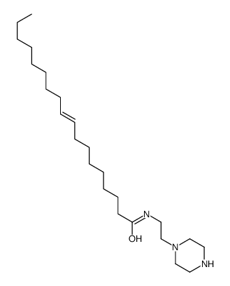 (Z)-N-[2-(1-piperazinyl)ethyl]-9-octadecenamide Structure