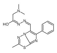 2-methyl-6-phenylimidazo(2,1-b)-1,3,4-thiadiazole-5-carboxaldehyde dimethylaminoacetohydrazone picture
