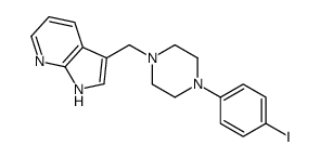 3-((4-(4-Iodophenyl)piperazin-1-yl)methyl)-1H-pyrrolo[2,3-b]pyridine structure