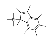 (1,2,3,4,5,6,7-heptamethylinden-1-yl)-trimethylsilane Structure