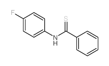 N-(4-fluorophenyl)benzenecarbothioamide structure