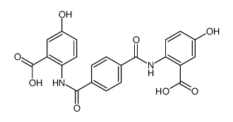 2-[[4-[(2-carboxy-4-hydroxyphenyl)carbamoyl]benzoyl]amino]-5-hydroxybenzoic acid Structure