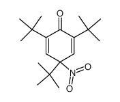 2,4,6-tri-t-butyl-4-nitrocyclohexa-2,5-dien-1-one结构式