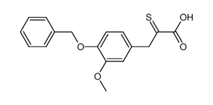 β-(4-Benzyloxy-3-methoxy-benzyl)-α-thioxopropionsaeure结构式