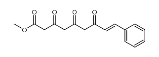 Methyl-3.5.7-trioxo-9-phenyl-non-8-enoat Structure