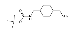 trans-(4-aminomethyl-cyclohexylmethyl)-carbamic acid tert- butyl ester结构式