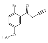 3-(2-溴-5-甲氧基苯基)-3-氧丙腈结构式