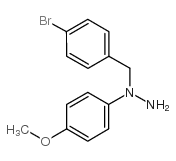 1-(4-溴苄基)-1-(4-甲氧基苯基)肼结构式