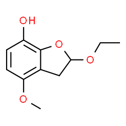 7-Benzofuranol,2-ethoxy-2,3-dihydro-4-methoxy-(9CI) structure