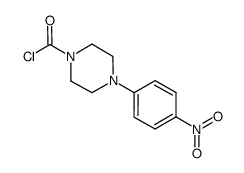 4-(4-nitrophenyl)-1-piperazinecarbonyl chloride Structure