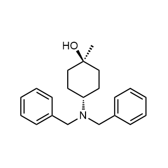 (1R,4r)-4-(dibenzylamino)-1-methylcyclohexan-1-ol structure