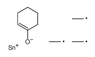 cyclohexen-1-yloxy(triethyl)stannane Structure