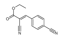 ethyl 2-cyano-3-(4-cyanophenyl)prop-2-enoate结构式