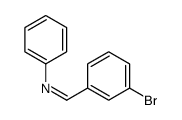 (E)-N-(3-BROMOBENZYLIDENE)ANILINE structure