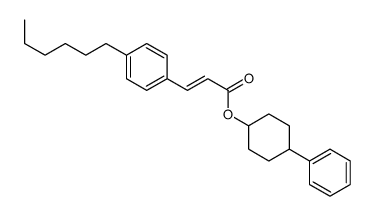 (4-phenylcyclohexyl) 3-(4-hexylphenyl)prop-2-enoate结构式