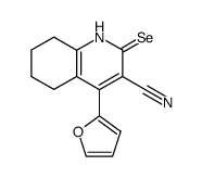 3-Cyano-4-(2-furyl)-5,6,7,8-tetrahydroquinoline-2(1H)-selenone Structure