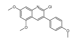 2-chloro-3-(4-methoxyphenyl)-5,7-dimethoxyquinoline Structure