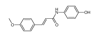 N-(4-Hydroxyphenyl)-3-(4-methoxyphenyl)propenamide结构式