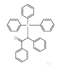 (2-oxo-1,2-diphenyl-ethyl)-triphenyl-phosphanium结构式