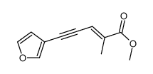 methyl 5-(furan-3-yl)-2-methylpent-2-en-4-ynoate结构式