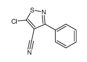 5-Chloro-3-phenyl-4-isothiazolecarbonitrile Structure