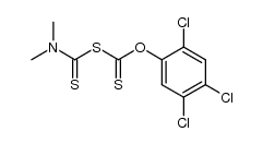 O-[2,4,5-Trichlor-phenyl]-S-[N,N-dimethyl-thiocarbamoyl]-dithiocarbonat Structure