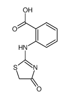 2-(4-oxo-4,5-dihydro-thiazol-2-ylamino)-benzoic acid Structure