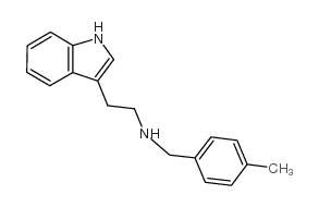 2-(1H-indol-3-yl)-N-[(4-methylphenyl)methyl]ethanamine结构式