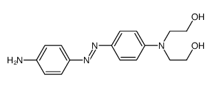 2,2'-[[4-[(4-aminophenyl)azo]phenyl]imino]bisethanol Structure