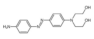 2,2'-[[4-[(4-aminophenyl)azo]phenyl]imino]bisethanol structure