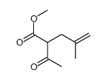 2-Acetyl-4-methyl-4-pentenoic acid methyl ester Structure