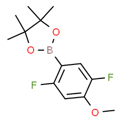 2,5-Difluoro-4-methoxyphenylboronic acid pinacol ester结构式