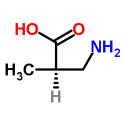 (R)-3-氨基-2-甲基丙酸结构式