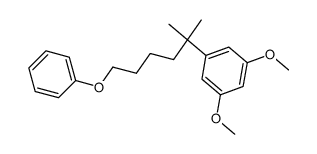 3,5-dimethoxy-1-(2-methyl-6-phenoxyhexan-2-yl)benzene结构式