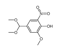 5-Nitro-vanillin-dimethylacetal Structure