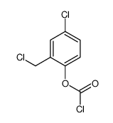 [4-chloro-2-(chloromethyl)phenyl] carbonochloridate Structure