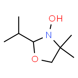 Oxazolidine, 3-hydroxy-4,4-dimethyl-2-(1-methylethyl)- (9CI) Structure