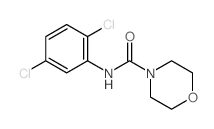 4-Morpholinecarboxamide,N-(2,5-dichlorophenyl)-结构式