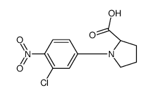 N-(3-Chloro-4-nitrophenyl)-L-proline结构式