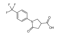 5-OXO-1-[4-(TRIFLUOROMETHYL)PHENYL]PYRROLIDINE-3-CARBOXYLIC ACID structure