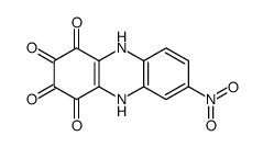 2,3-Dihydroxy-7-nitro-1,4-phenazinedione结构式