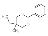 1,3-Dioxane,5-ethyl-5-methyl-2-phenyl- Structure