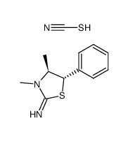 (+/-)-3,4r-dimethyl-5t-phenyl-thiazolidin-2-one-imine, thiocyanate结构式