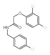 Acetamide,N-[(4-chlorophenyl)methyl]-2-(2,4-dichlorophenoxy)-结构式