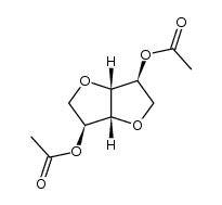 di-O-acetyl-1,4,3,6-dianhydro-L-iditol结构式