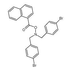 O-(1-naphthoyl)-N,N-bis(p-bromobenzyl)hydroxylamine Structure