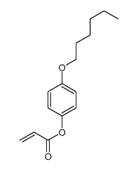 (4-hexoxyphenyl) prop-2-enoate结构式