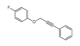 1-fluoro-4-(3-phenylprop-2-ynoxy)benzene Structure