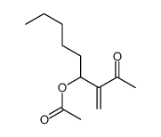 (3-methylidene-2-oxononan-4-yl) acetate Structure