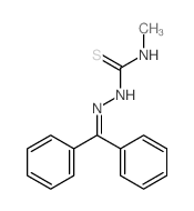 Hydrazinecarbothioamide,2-(diphenylmethylene)-N-methyl- Structure